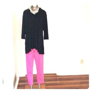 Black Grace tunic top pink crown ivy pants
